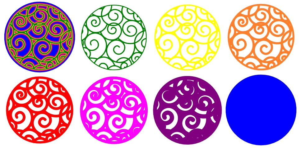 FREE SVG File – Swirly Circle Layers | Miss Vickie's CuttingCrazy Blog