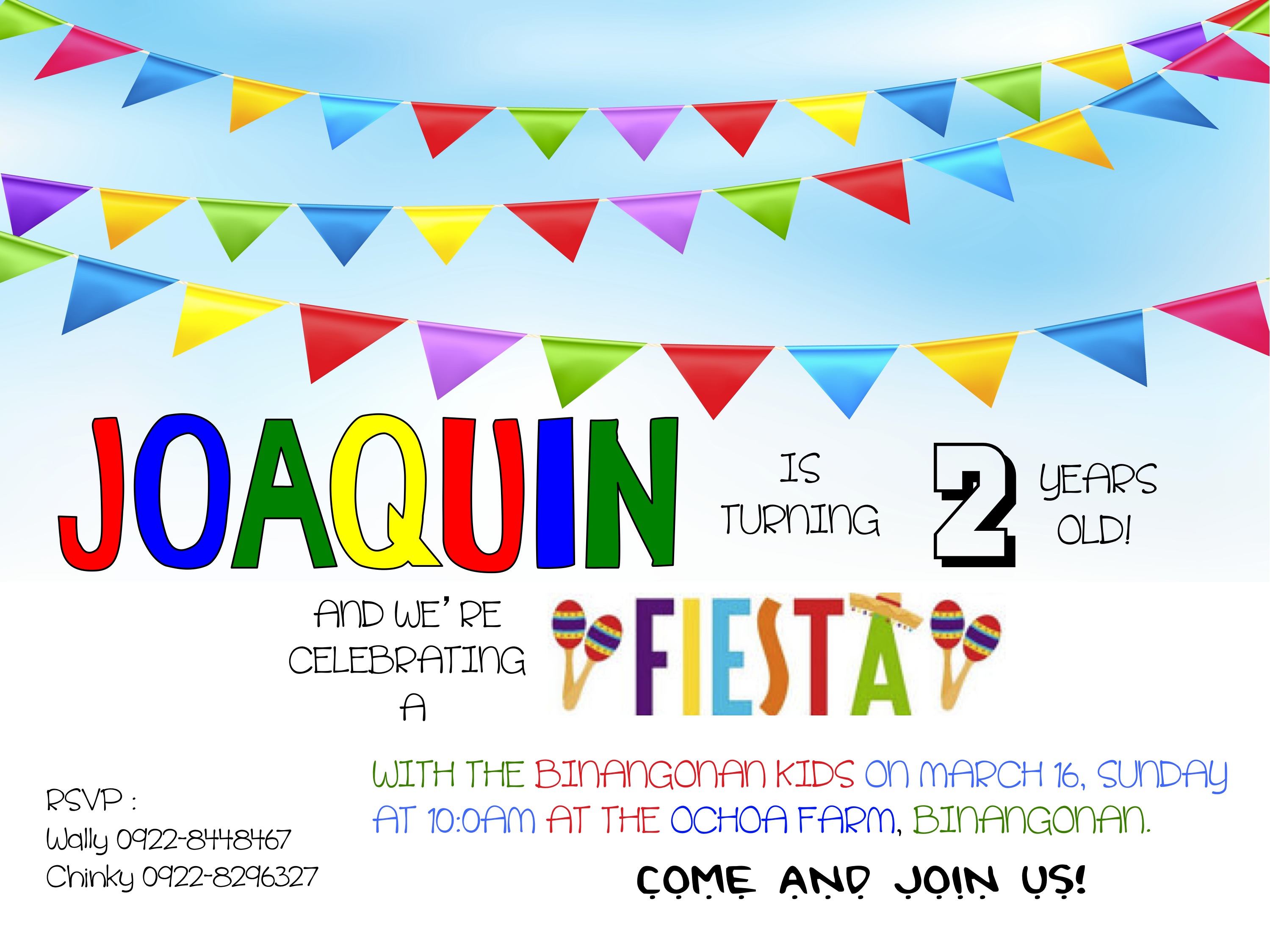 Joaquin's Fiesta Birthday! - Looking at the Bright Side