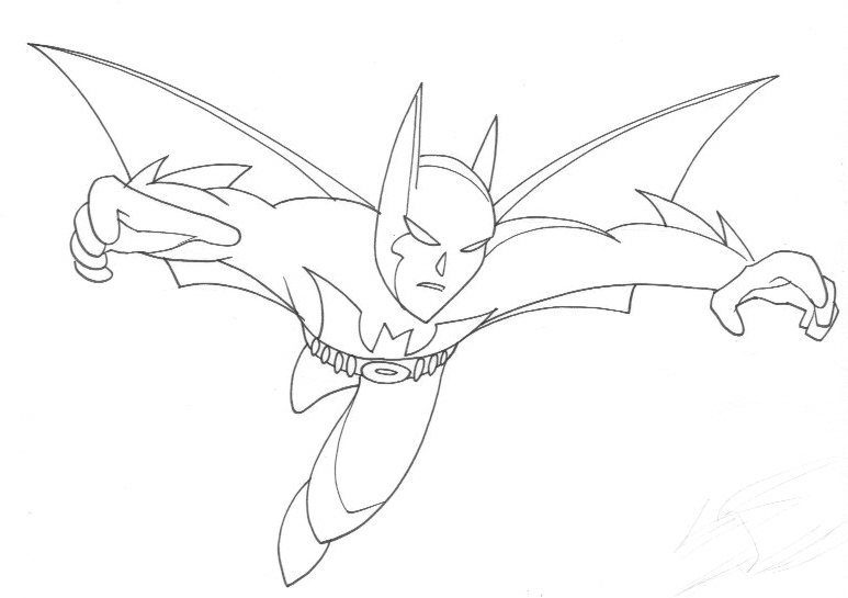 Batman Beyond Lineart by Enker on DeviantArt