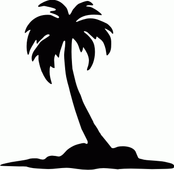 palm tree sillhouette - negative space | New 3 | Pinterest