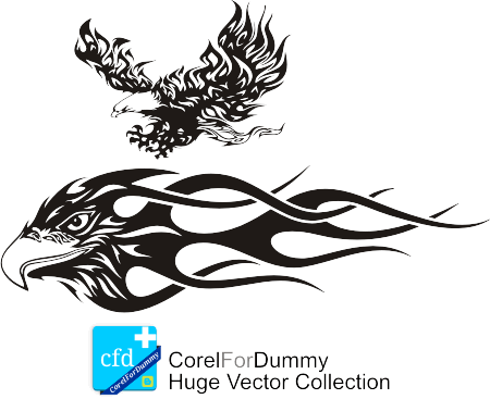 Triball Eagle Vector | Corel Draw Tutorial and Free Vectors
