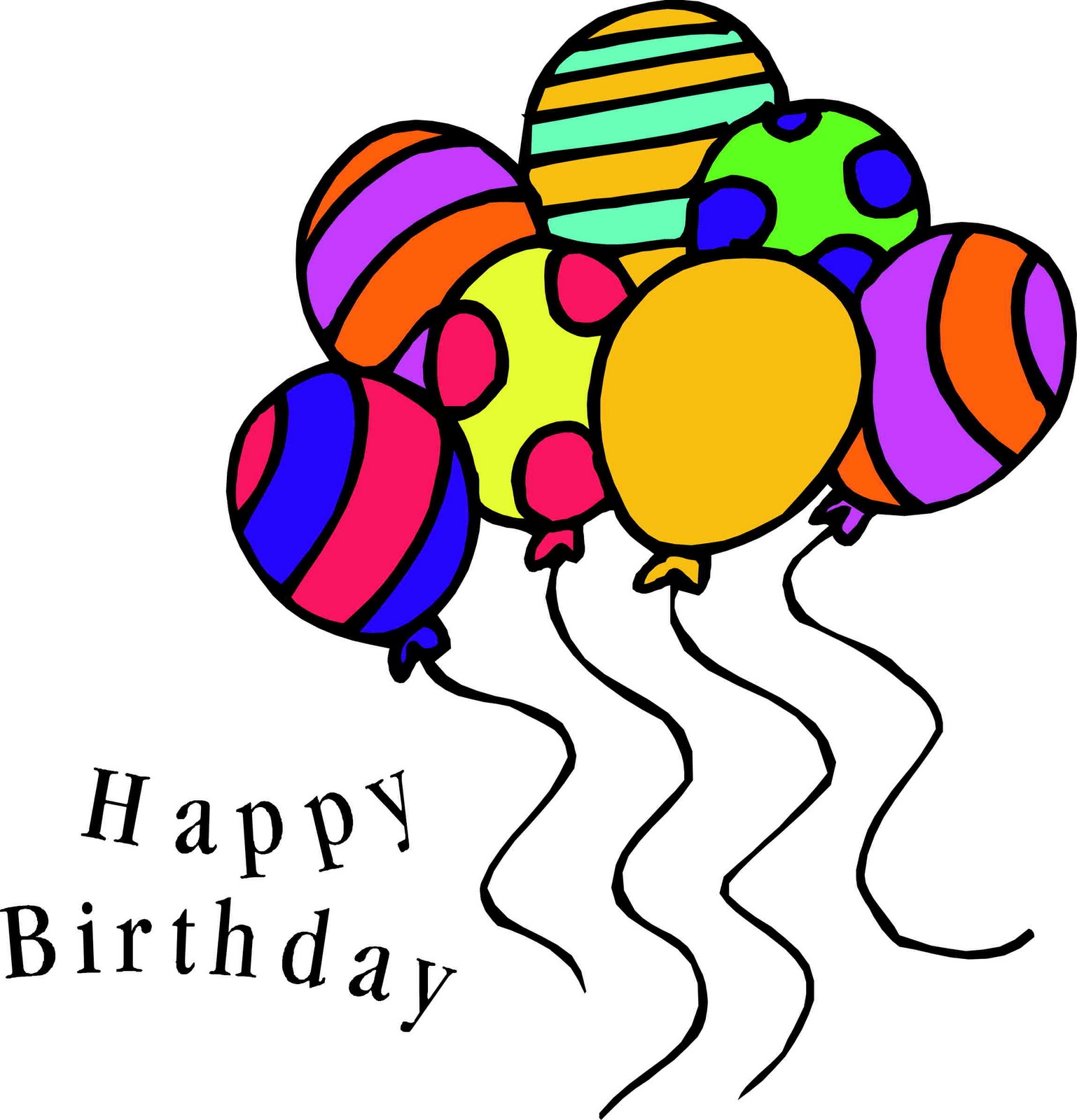 Birthday Balloons Clip Art - ClipArt Best