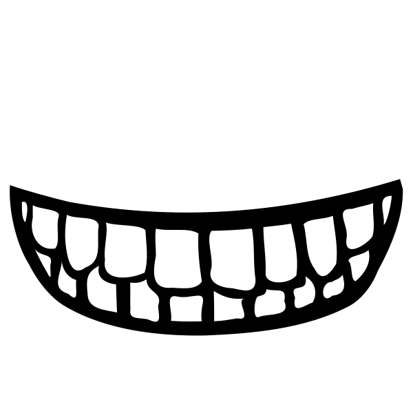 Teeth Clipart Black And White | Clipart Panda - Free Clipart Images