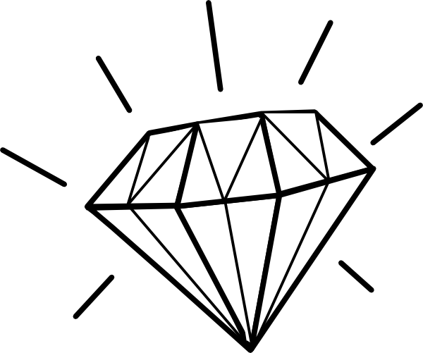White Diamond Clip Art at Clker.com - vector clip art online ...