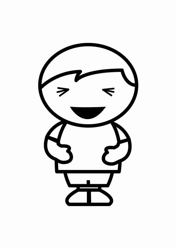 Coloring page to laugh - img 24808.