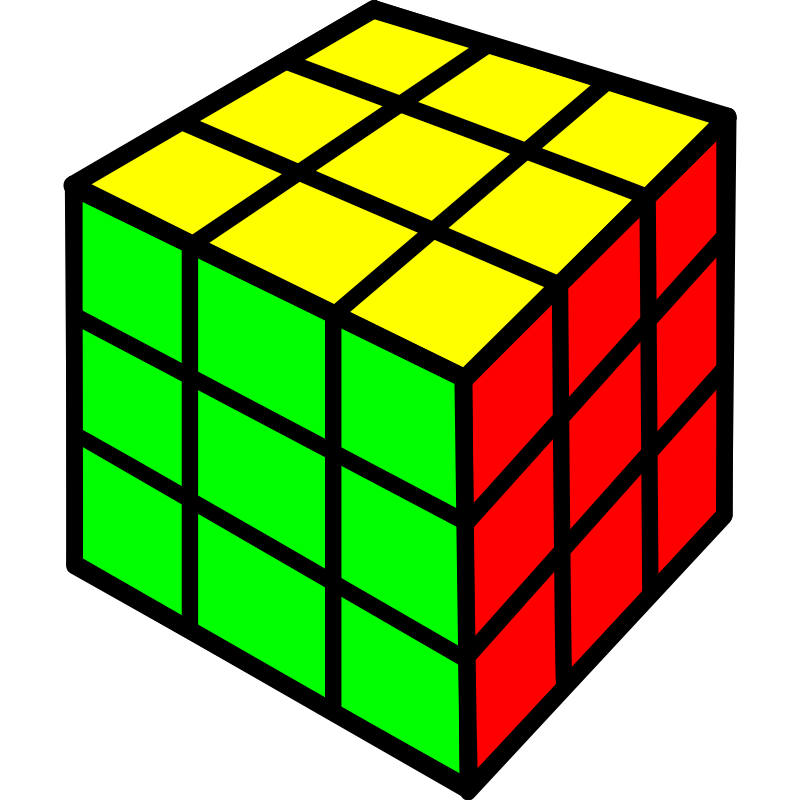 Clipart - Rubik cube