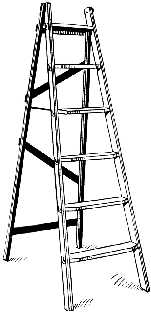 Open Stepladder | ClipArt ETC