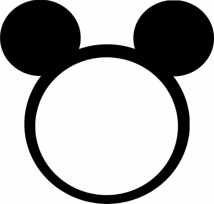 Printable Mickey Mouse Ears Template - Cliparts.co