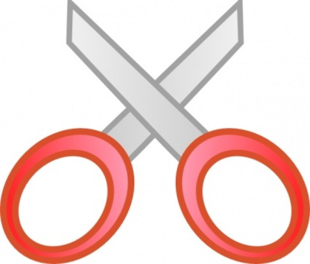 Small red scissors clip art Vector | Free Download