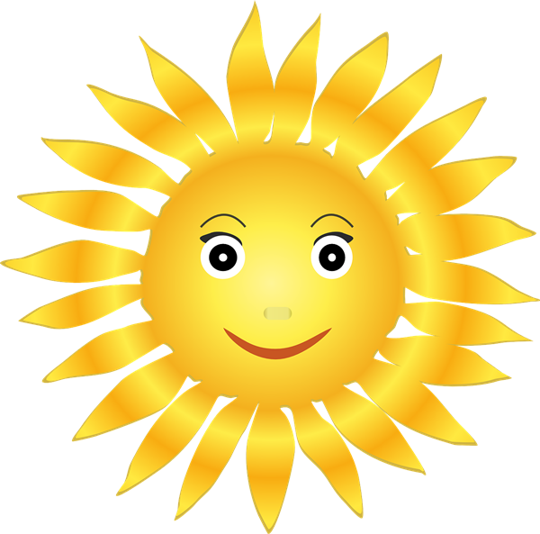 Free Smiling Sun Clip Art