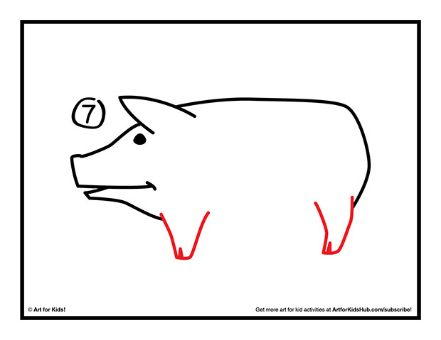 How To Draw A Pig - Art for Kids Hub