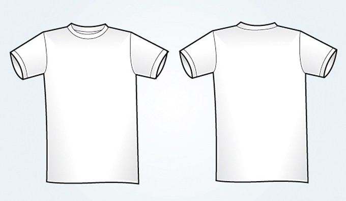 Blank White Vector T-shirt Template | Vectorish