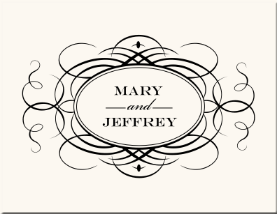 Flourish Monogram Stationery-Custom Monogram Save the Date Cards ...