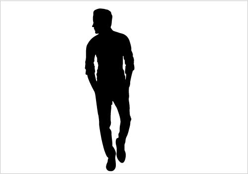 MAN SILHOUETTE on Pinterest | Silhouette, Graphics and Stylish Man