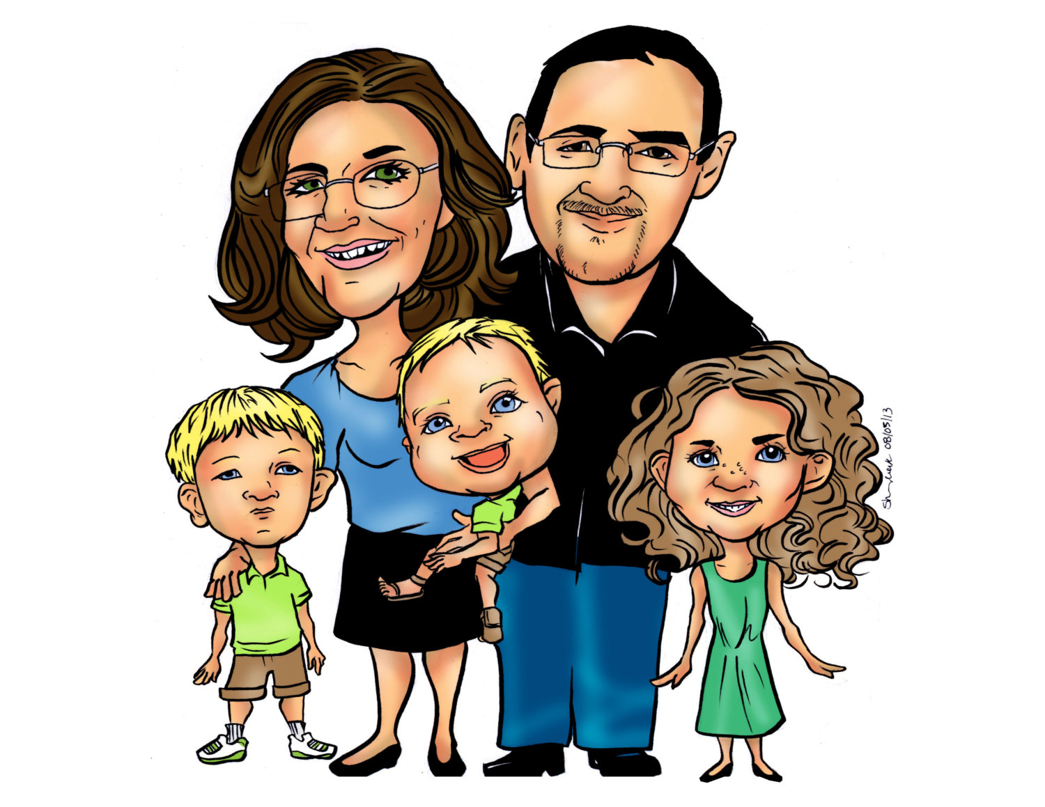 Popular items for family cartoon on Etsy