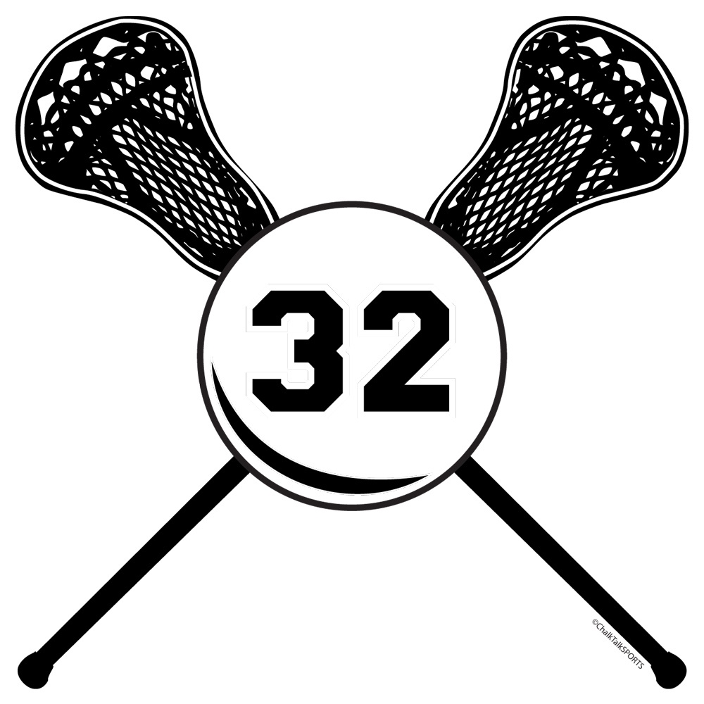 Lacrosse Tshirt Long Sleeve Personalized Lacrosse Sticks Number ...