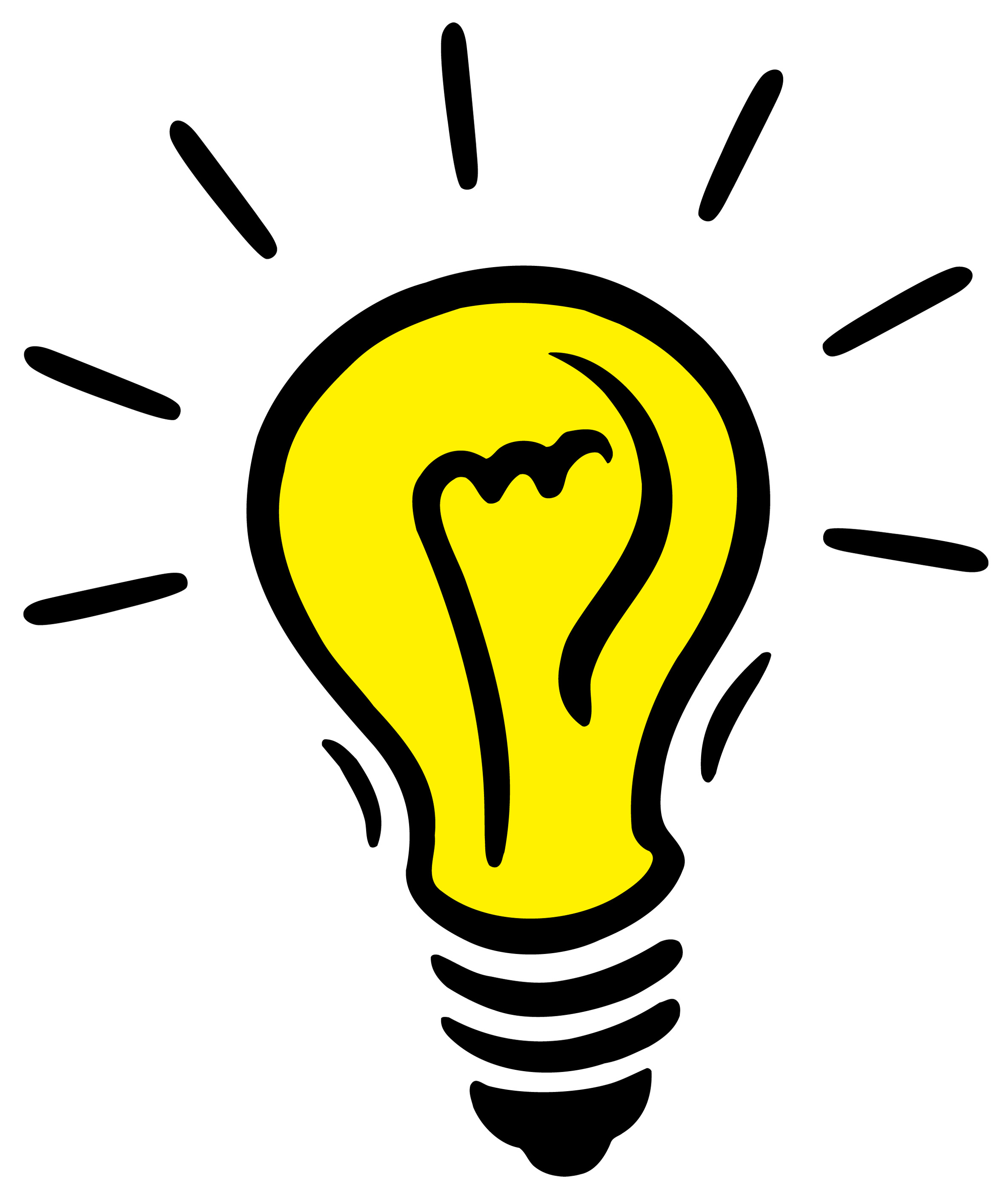 Trends For > Cartoon Brain With Lightbulb