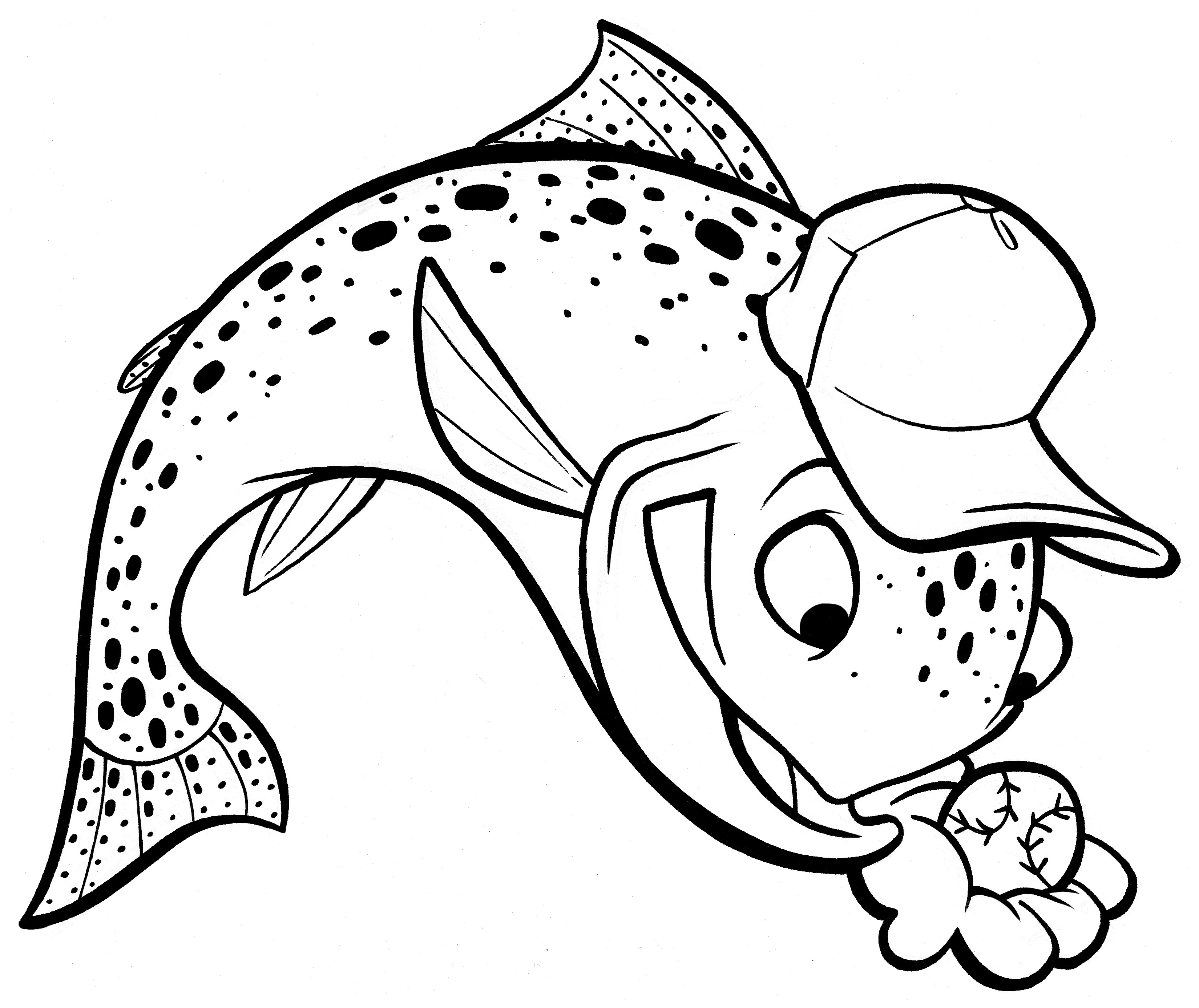 mike-trout-baseball-cartoon-outline | Trout Baseball