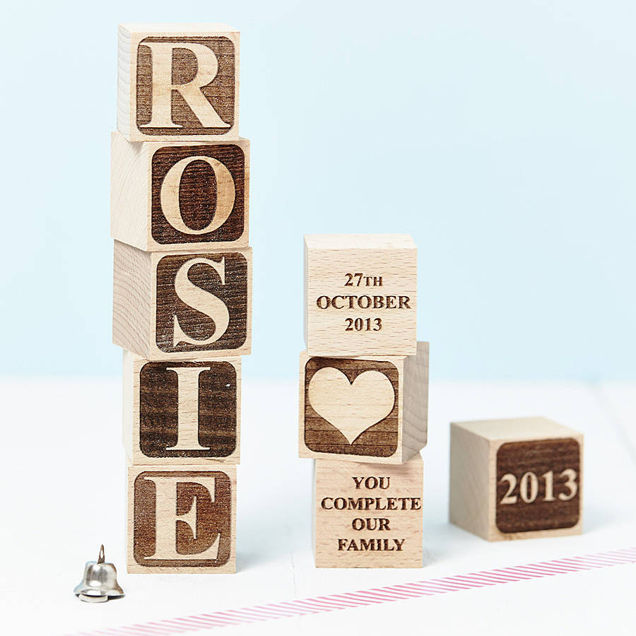 personalised letter building block by sophia victoria joy ...