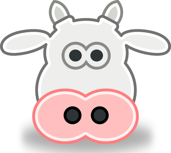Cartoon Cow Face - Gallery