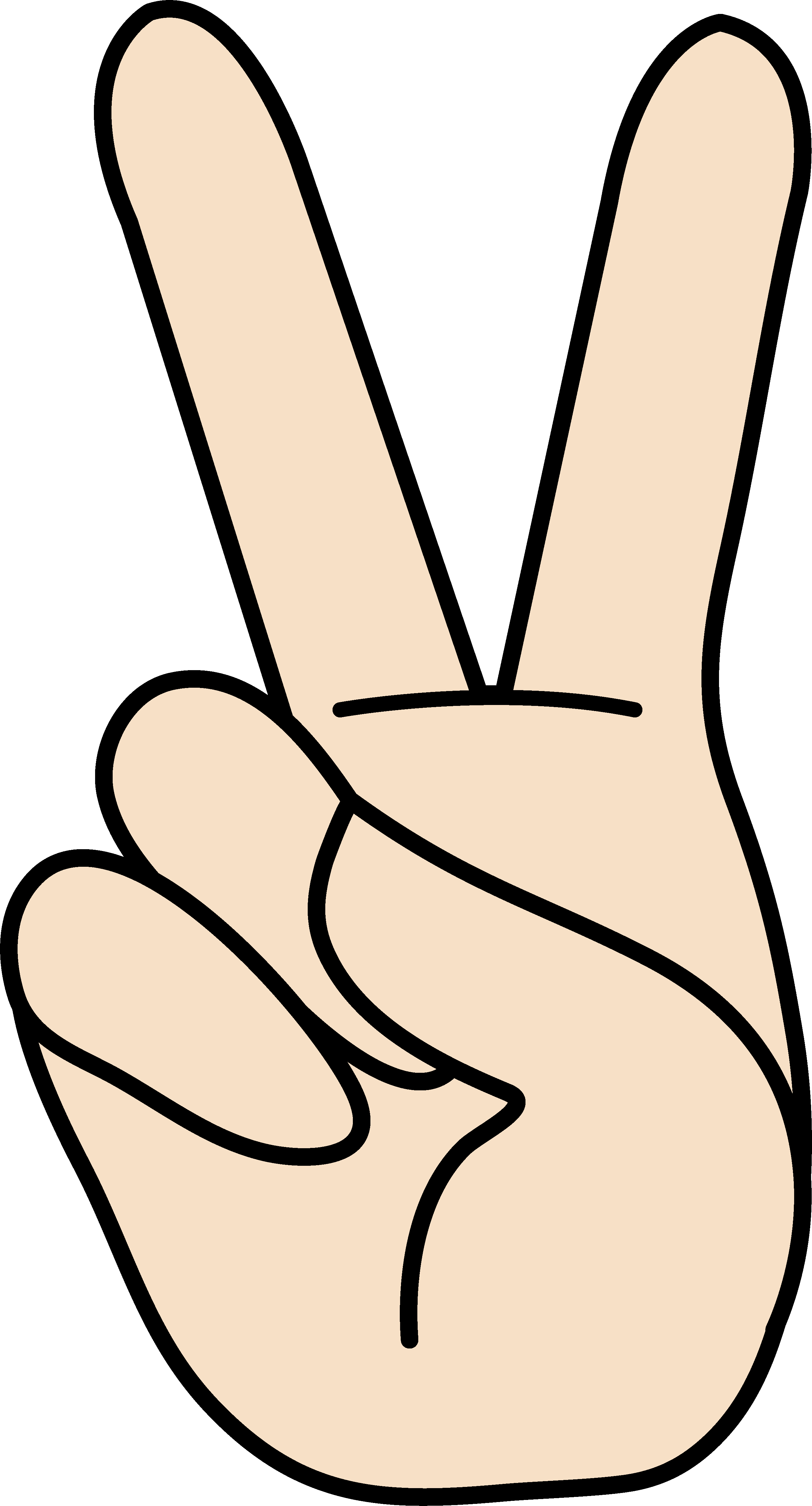 Hand Peace Sign Symbol | Clipart Panda - Free Clipart Images