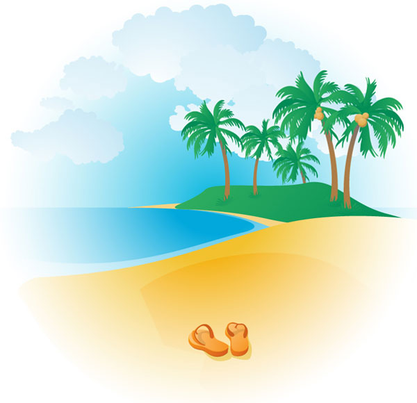 Tropical Beach Clip Art - Cliparts.co