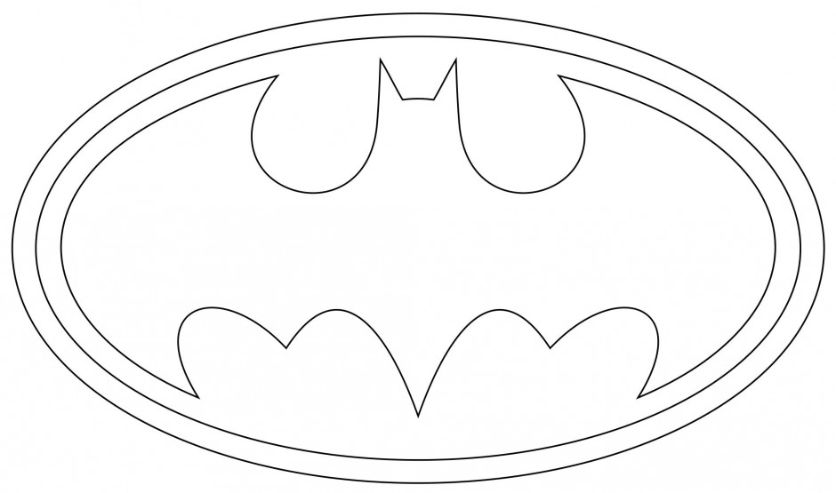 Printable Batman Logo ClipArt Best 162423 Batman Logo Coloring Page