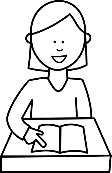 Student Reading Clipart | Clipart Panda - Free Clipart Images