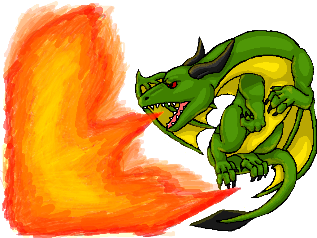 Image - Green dragon breathing fire by dragonfriendhaj-d5nchxs.png ...