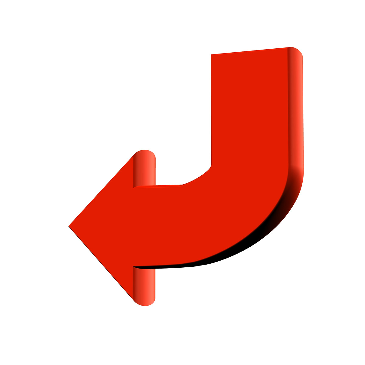 Images For > Red Curved Arrow Png