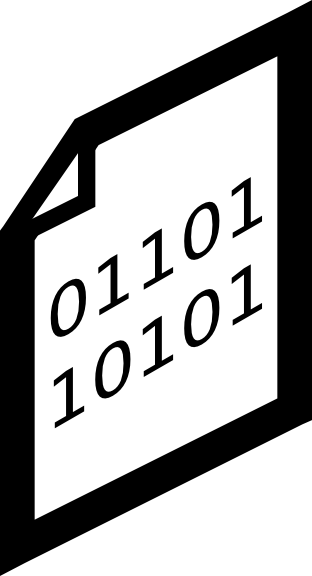 Binary File Icon clip art - vector clip art online, royalty free ...