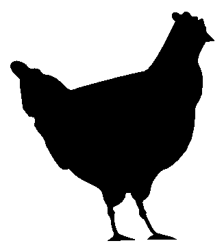 Cute Chicken Clipart Black And White | Clipart Panda - Free ...
