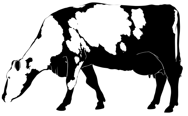 Cow Silhouette Clip Art Download