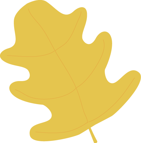 Yellow Oak Autumn Leaf Clip Art - Yellow Oak Autumn Leaf Image