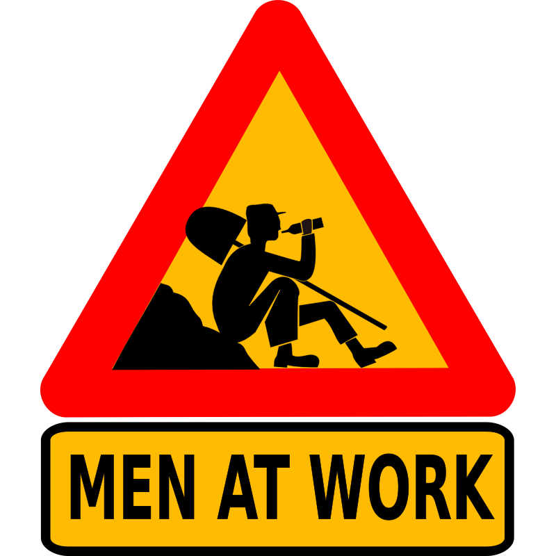 Clipart - Men at work