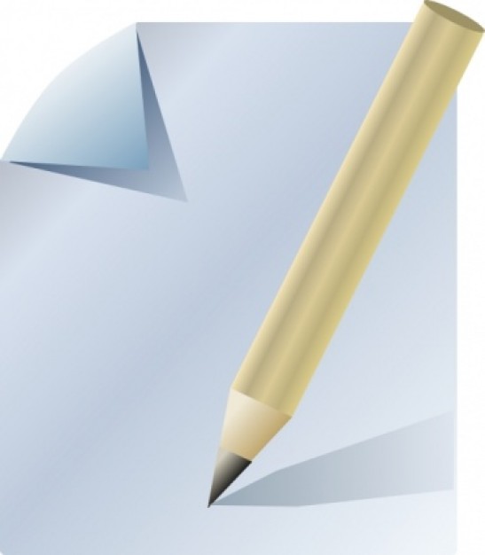Document Paper Pencil clip art Vector | Free Download