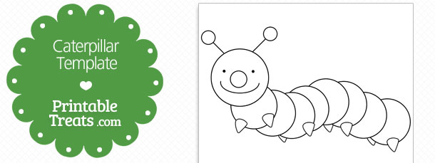 Printable Caterpillar Outline Template