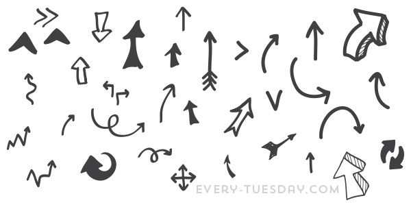 Freebie: Hand Drawn Vector Arrows | Every-Tuesday
