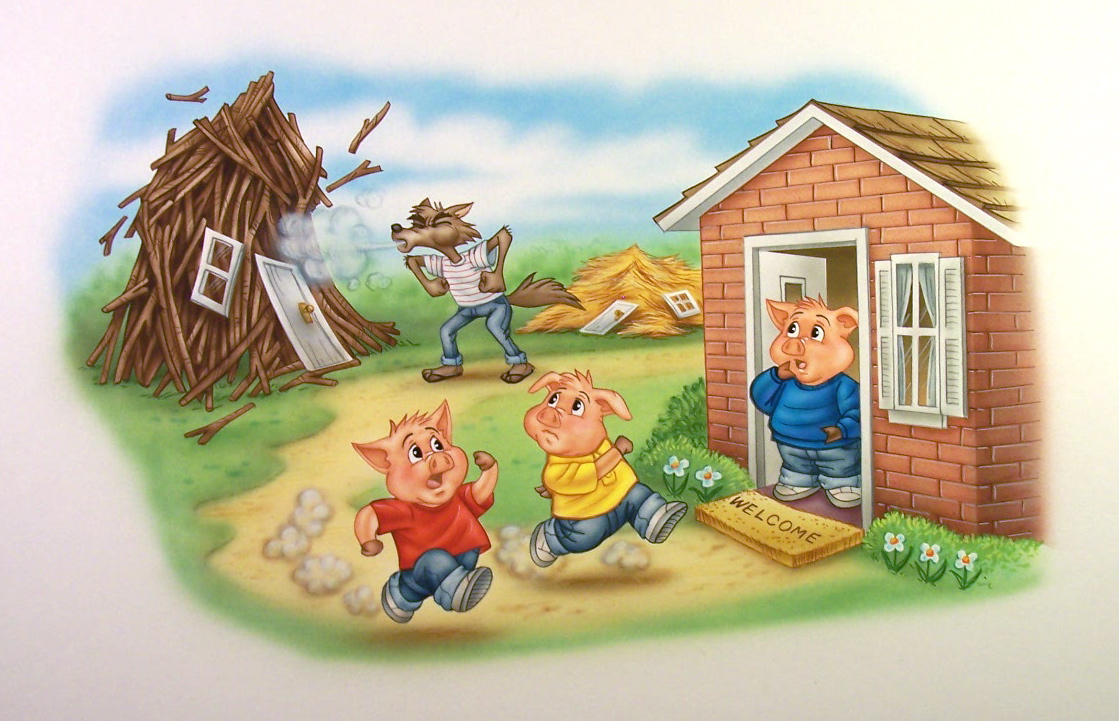 Three Little Pigs Picture Book by Phil Wilson | Cliff Knecht ...