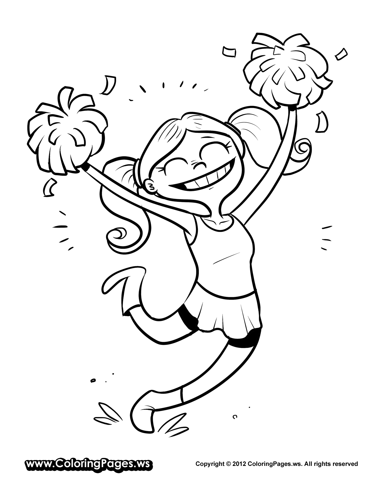 Cheerleading Coloring Pages | Free Printable Coloring Pages For Kids