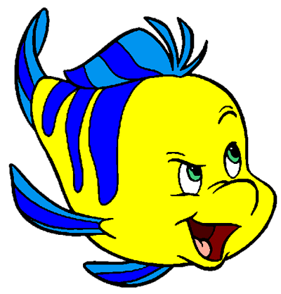 Flounder Clipart Page 2 From Disney's The Little Mermaid - Quality ...