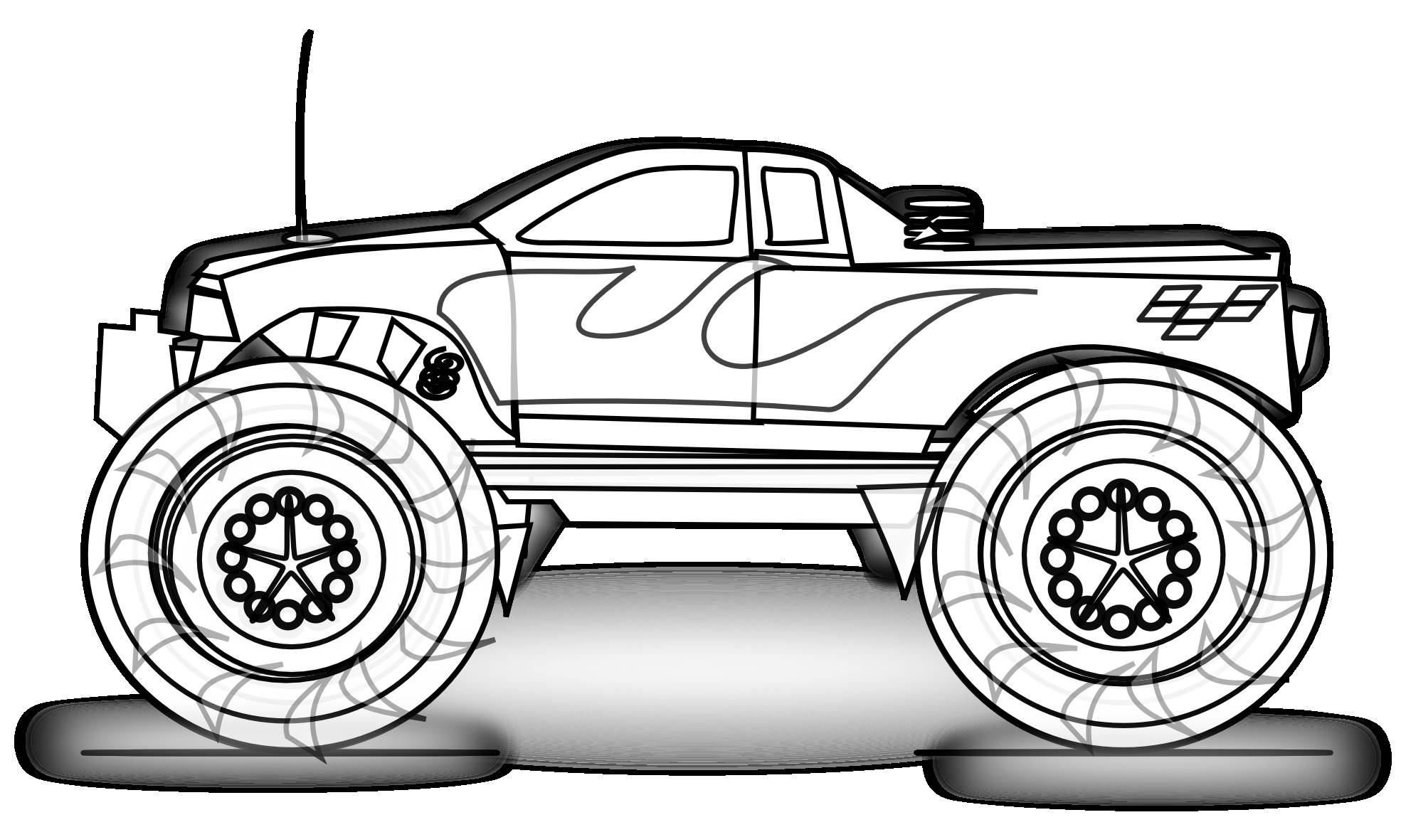 monster truck printable coloring pages sheet id 5831 ...