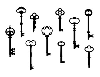 Skeleton Key-Lock Pattern stock vector art 5691382 - iStock