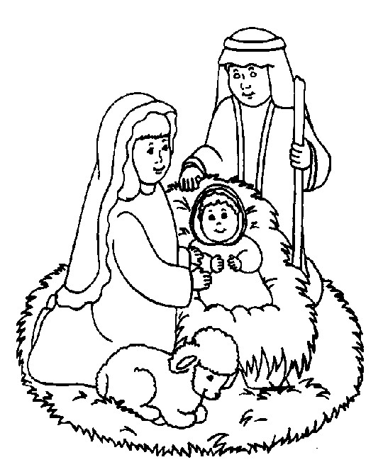 Printable Christian Christmas Coloring Pages - Jagged Edge ...