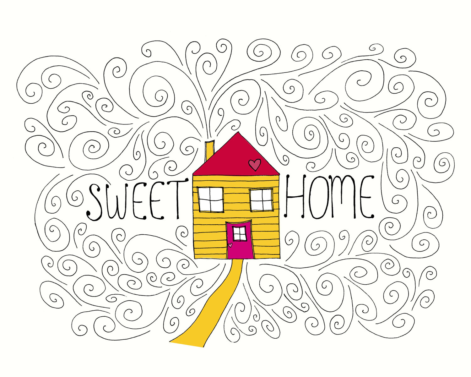 Popular items for home illustration on Etsy