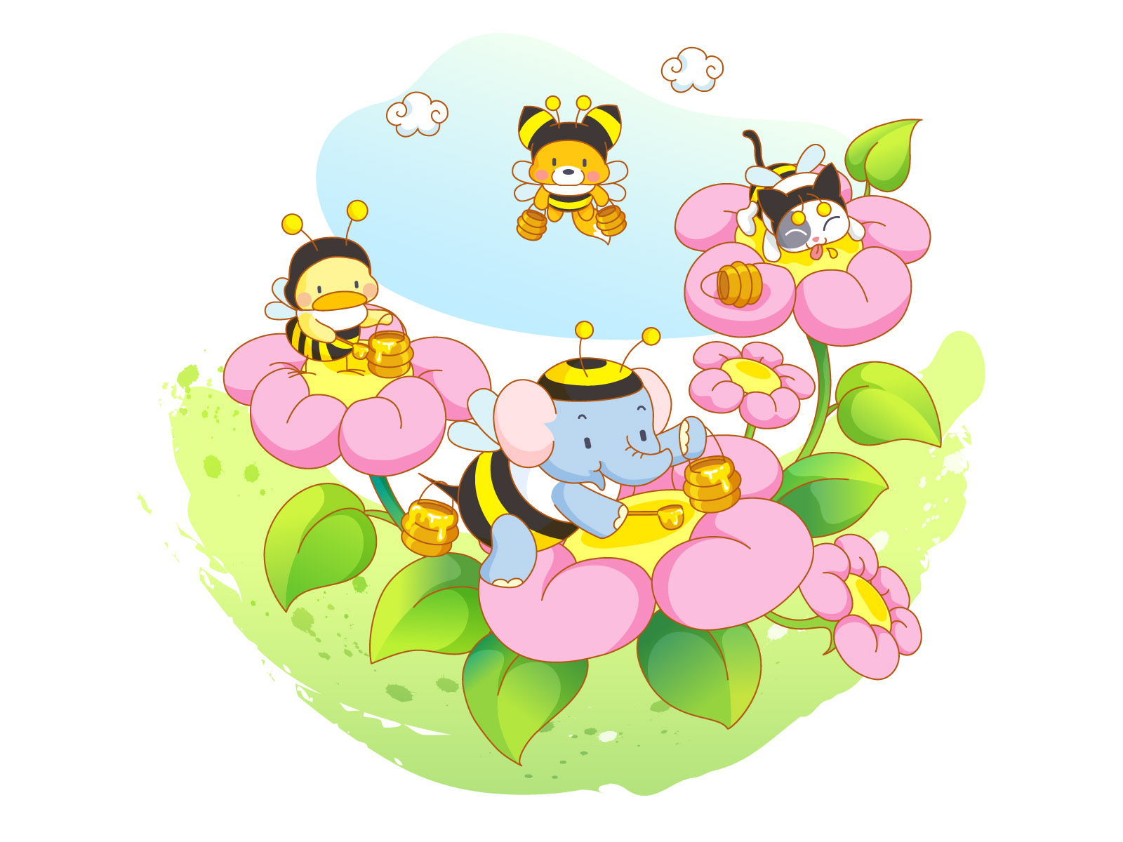 The first series of cartoon animals 170 - Cartoon Vector - Vector