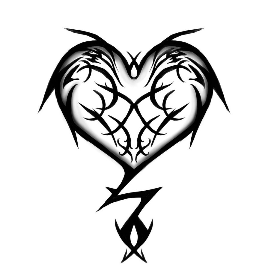 Tribal Heart Tattoo Designs › Varioustattoos.com