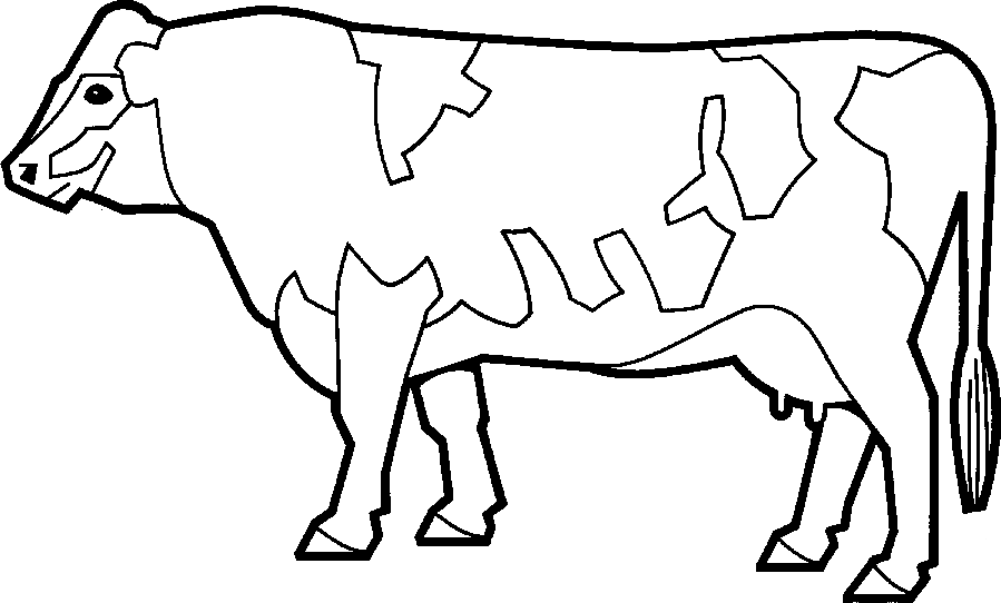 Cow Line Art - Cliparts.co