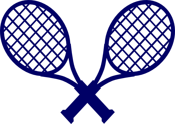 Tennis Rackets clip art - vector clip art online, royalty free ...