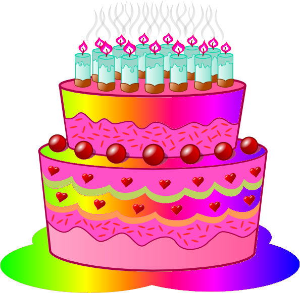 Colorful Birthday Cake Png Clipart | Smart Cooking Ideas